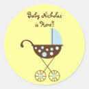 Recherche de faire part de bébé autocollants Brun