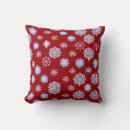 Recherche de flocons neige coussins Rouge et blanc