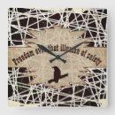 Recherche de liberté horloges Brun