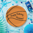 Recherche de basketball assiettes en papier Parti
