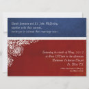 Recherche de militaires mariage invitations Rouge blanc et bleu