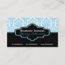 Recherche de damassé turquoise cartes visite Noir