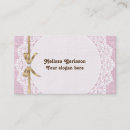 Recherche de rose dentelle cartes visite Blanc