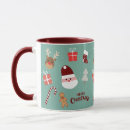 Recherche de motif de renne tasses Santa claus