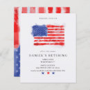 Suche nach patriotische amerikanische flagge einladungen Ruhestand