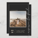 Recherche de reserva la fecha invitations Noir et blanc