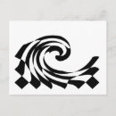 Recherche de motif vagues cartes postales Blanc