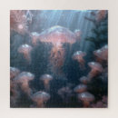 Recherche de méduse puzzles Marin