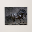 Recherche de cheval noir puzzles Nature