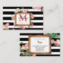 Recherche de beauté vintage cartes visite Chic