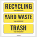 Recherche de poubelles autocollants Ordures