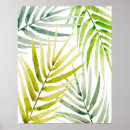 Recherche de palmiers verts posters Aquarelle