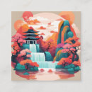 Recherche de style asiatique cartes visite Chinois