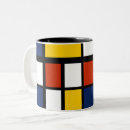 Recherche de motif géométrique abstrait tasses Bauhaus