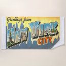 Recherche de new york serviettes de plage Skyline