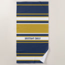 Recherche de gold serviettes de plage Bleu marine