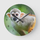 Suche nach niedlicher affe poster wanduhren Tier