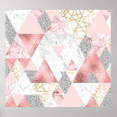 Recherche de motif triangles posters Rose