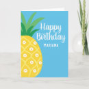 Recherche de ananas anniversaire cartes Fruit