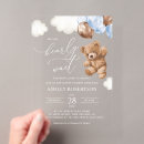 Recherche de carrés bleus et bruns invitations Future maman