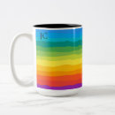 Recherche de rayures multicolores tasses Arc en ciel