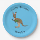 Recherche de kangourou assiettes Animal australien