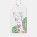 Recherche de cactus étiquettes cadeau Aquarelle