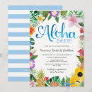 Recherche de luau baby shower invitations Tropical