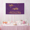 Suche nach 80 geburtstag banner Gold