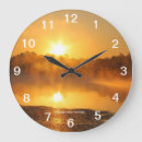 Recherche de murale de lever de soleil horloges Brumeux