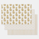 Recherche de or et blanc papier cadeau Motif