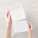 Recherche de un élégant imprimé mariage invitations Minimaliste