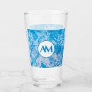 Recherche de aqua et blanc tasses Abstrait