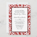 Recherche de damassé rouge invitations Formel