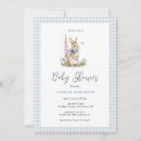 Recherche de bleu baby shower invitations Lapin