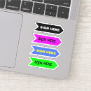 Recherche de flèche noire autocollants Flèches