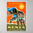 Recherche de vintage safari posters De voyage