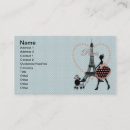 Recherche de caniches cartes visite Silhouette