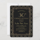 Recherche de gatsby anniversaire invitations Élégant
