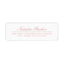 Recherche de address labels étiquettes adresse retour Rose
