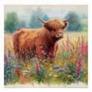 Recherche de vache colorée posters Aquarelle