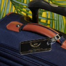 Recherche de bureaux bagages étiquettes Noir et or