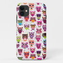 Recherche de hibou coloré iphone coques Bande dessinée