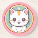 Recherche de chat japonais dessous de verres Kawaii