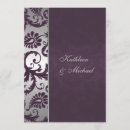 Recherche de plum purple invitations Gris