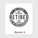 Recherche de pensionné autocollants Parti de retraite