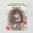 Recherche de chant cartes postales Vintage