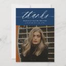 Recherche de blue graduation remerciements cartes Élégant