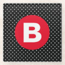 Suche nach rote punkte untersetzer Monogramm