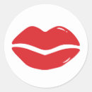Recherche de lèvre autocollants Rouge